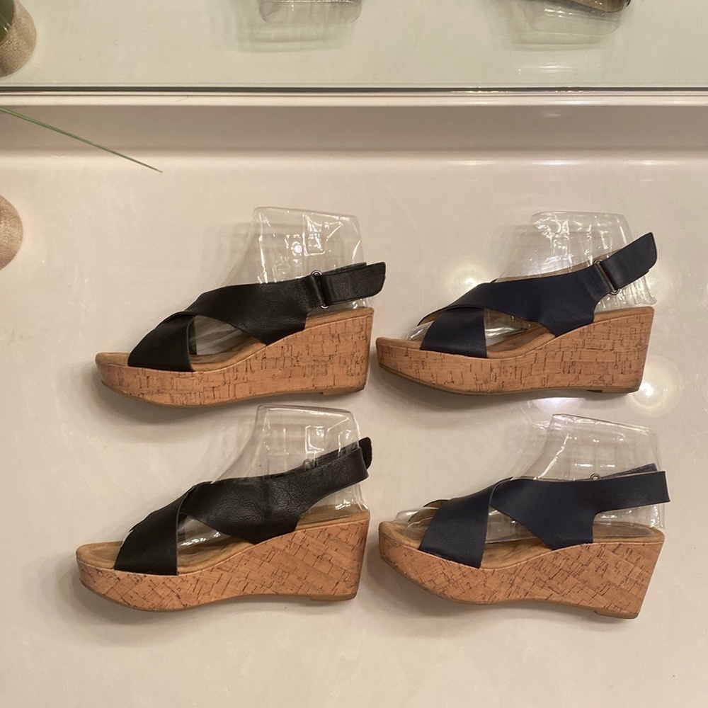 Cl by laundry platform sandals size 8 1/2